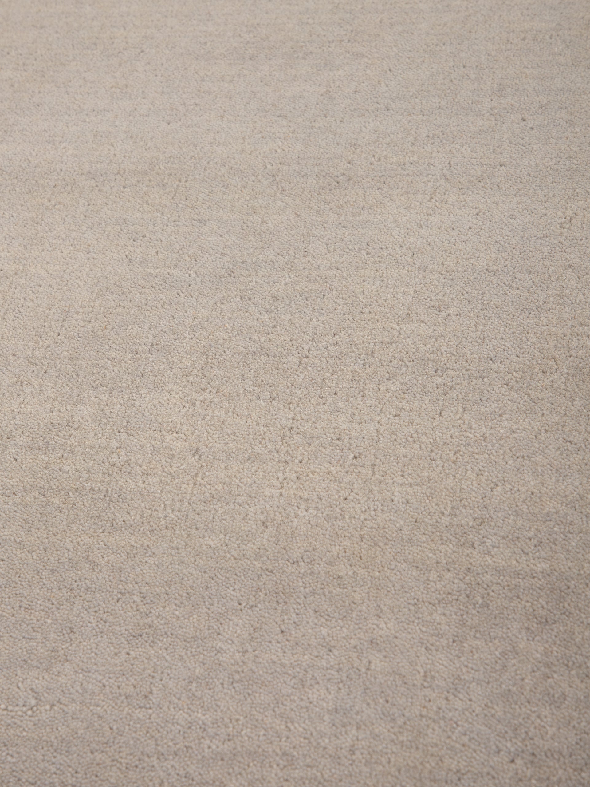 Wollteppich Gabbeh Lola Rund Hellgrau aus Wolle