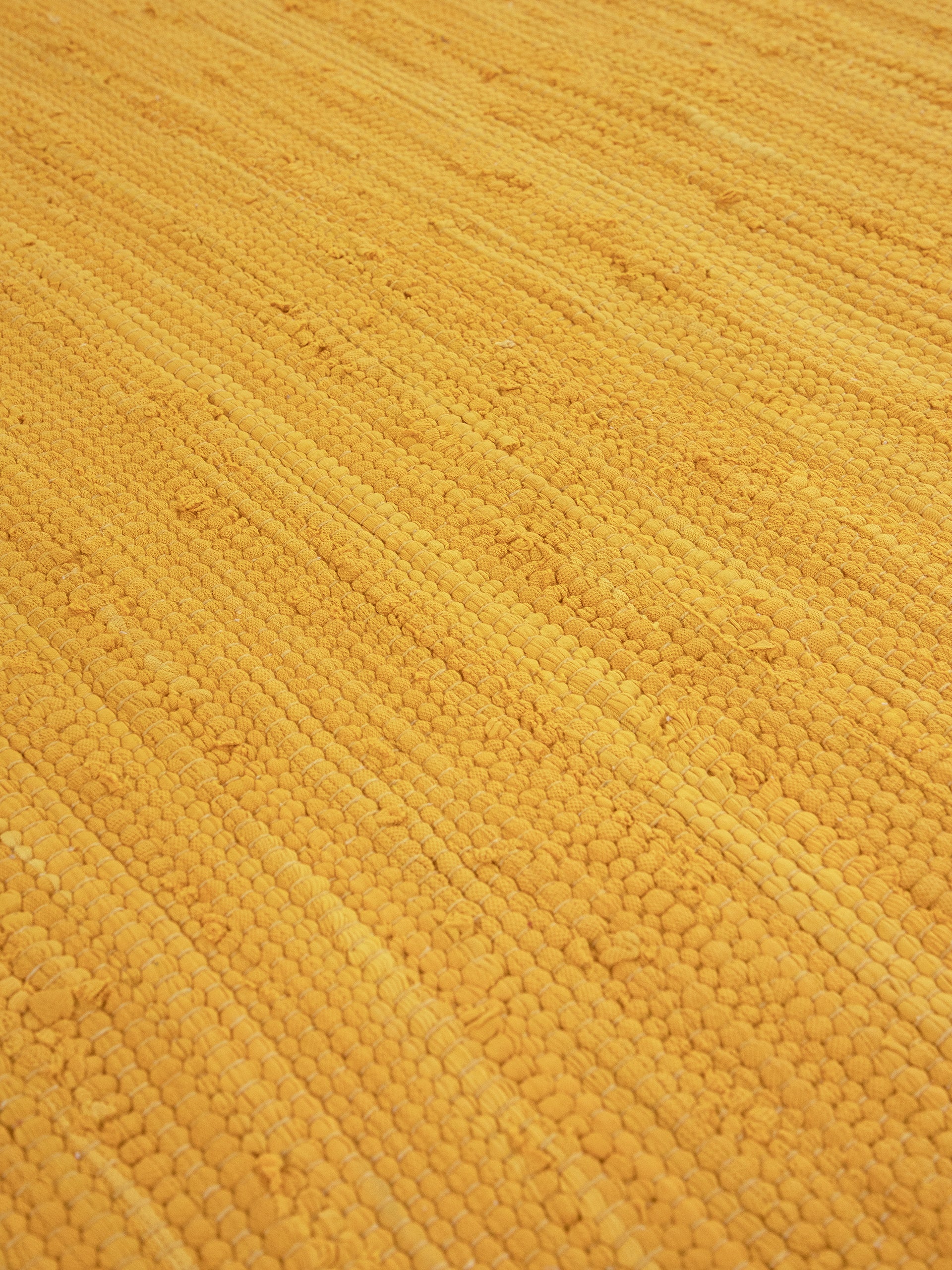 Kelim Chindi Uni Rund in gelb