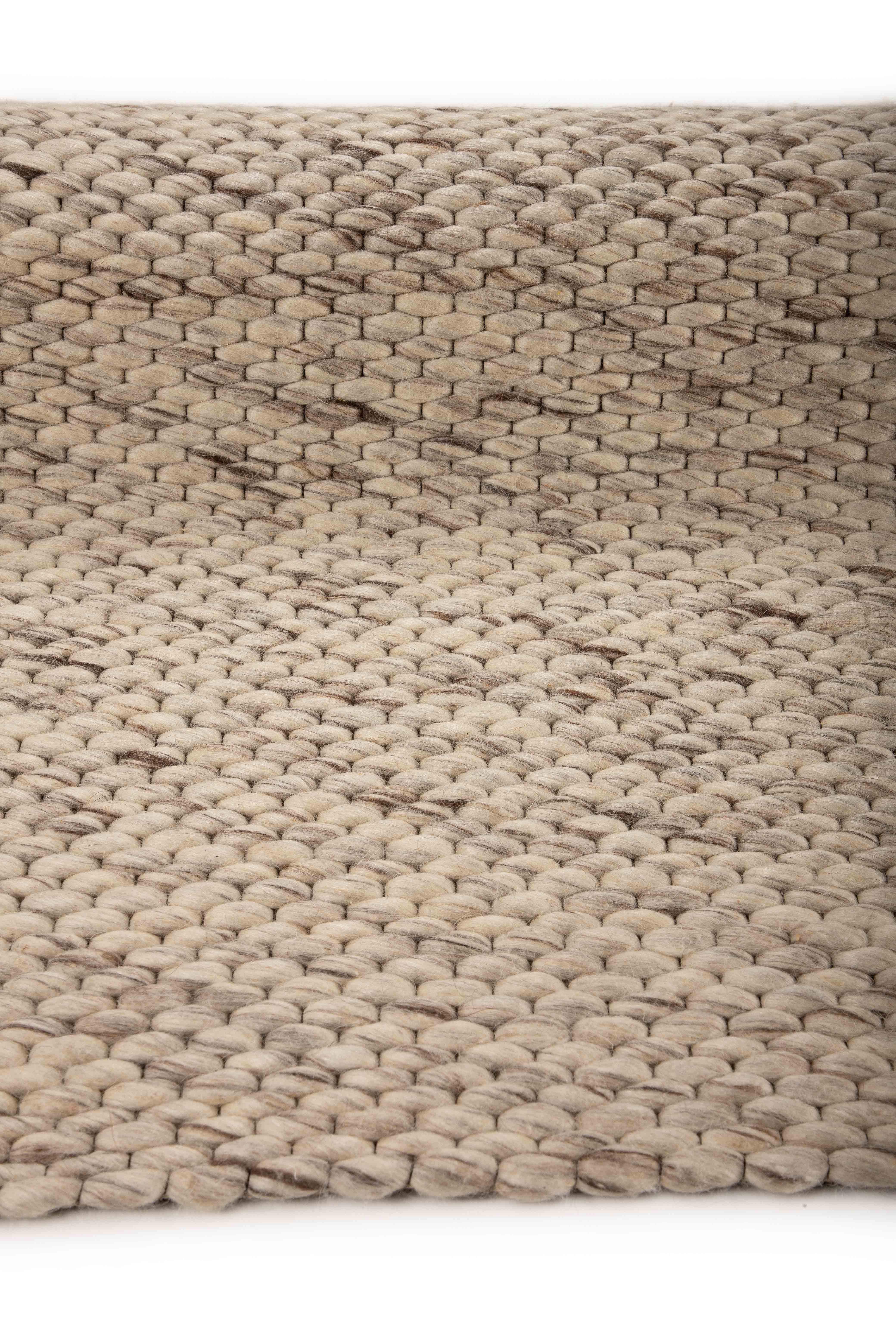 Wollteppich Sina Hellgrau meliert in hellgrau-meliert aus wolle