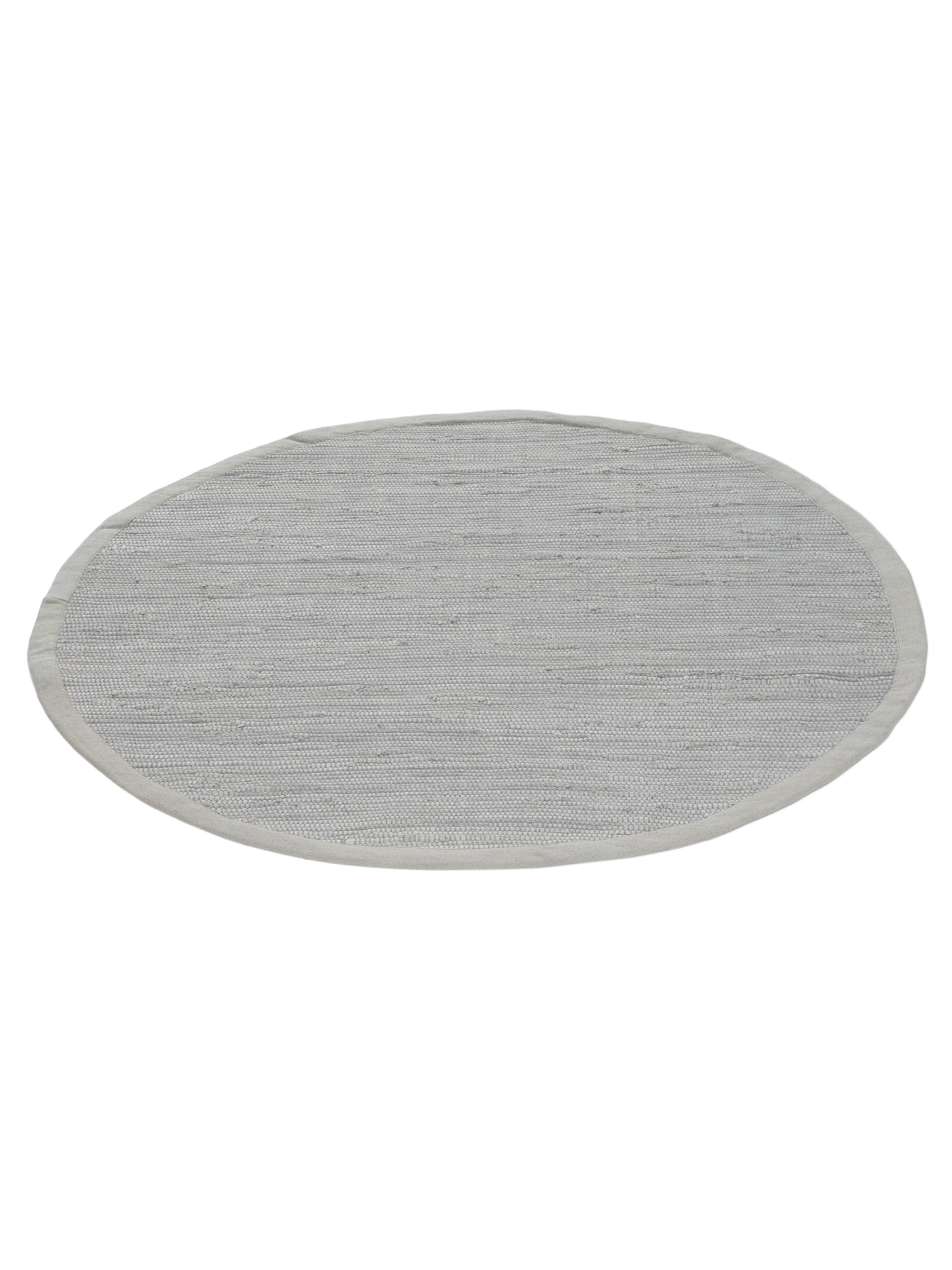 Kelim Chindi Uni Rund in hellgrau