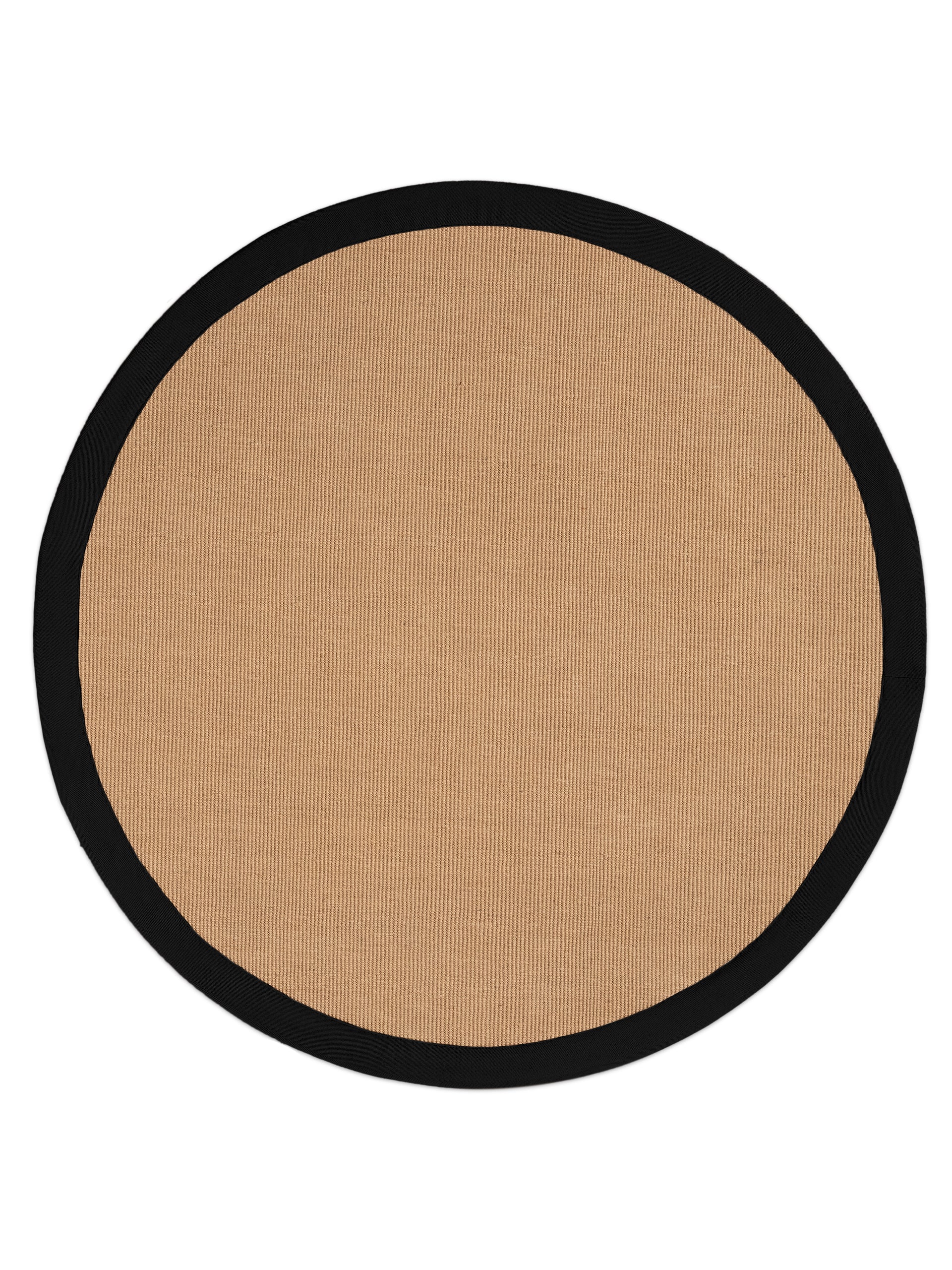 Sisalteppich Rund Schwarz aus Sisal/Jute