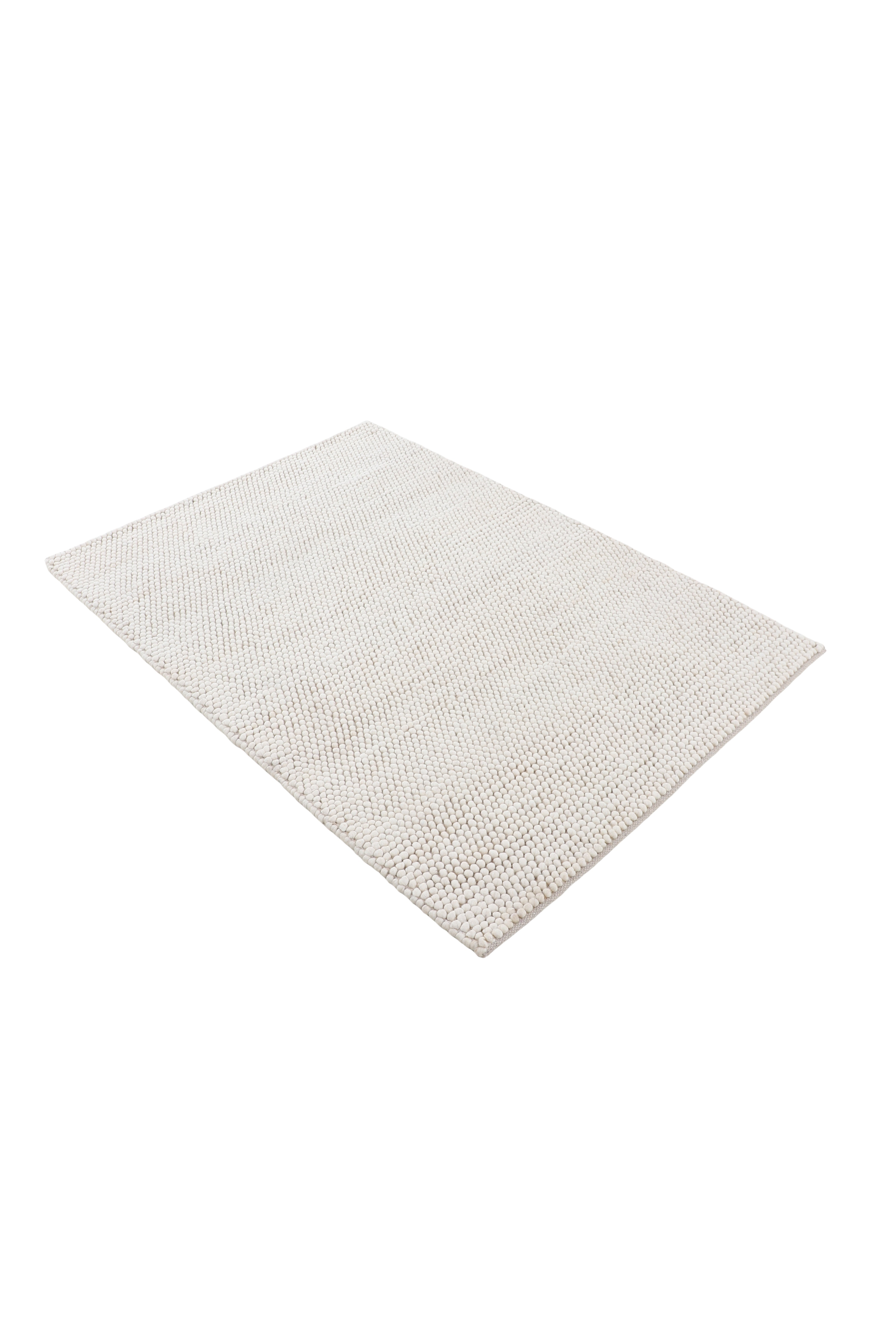 Wollteppich Calo Creme in creme aus wolle