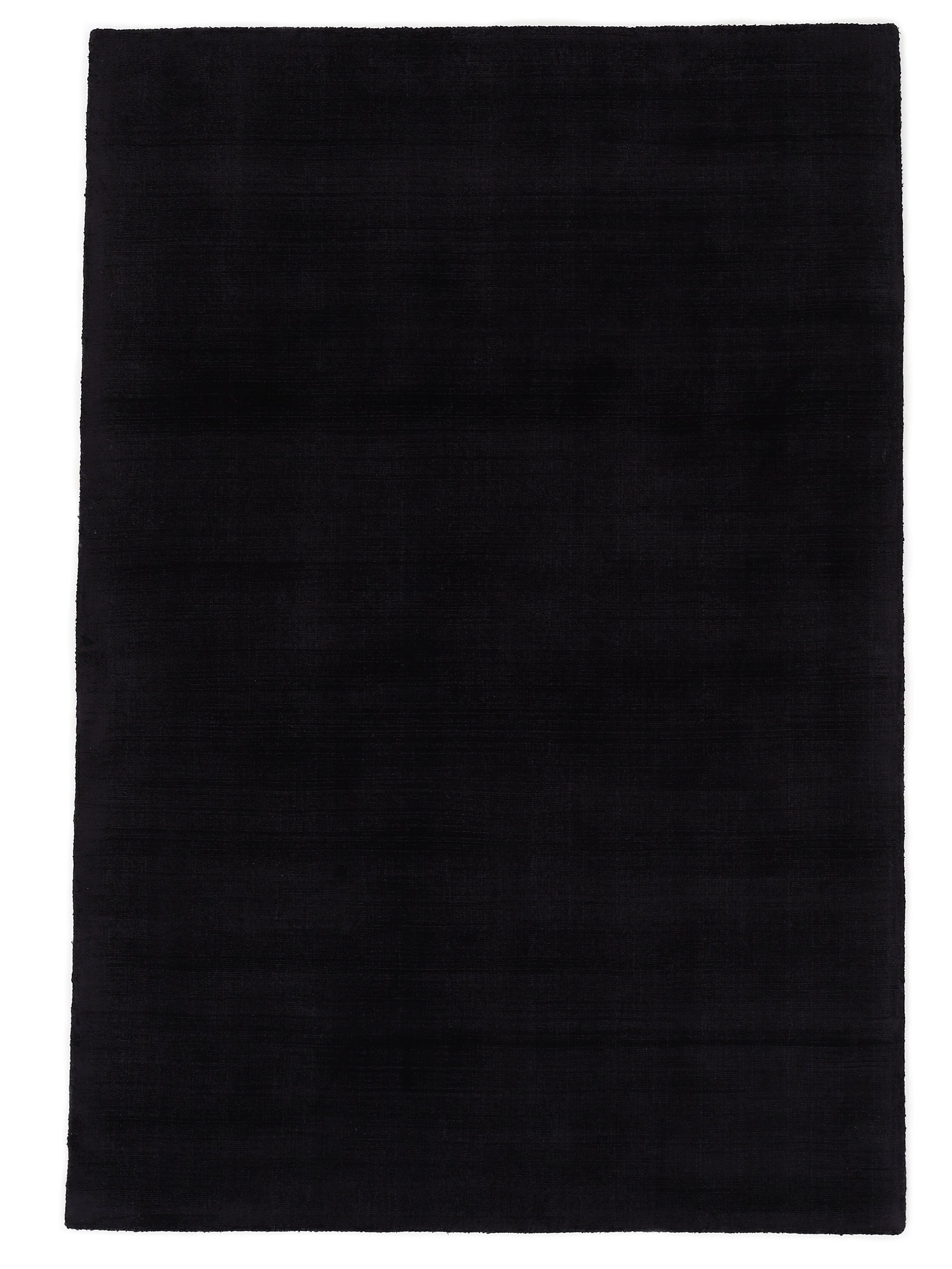 Viskoseteppich Ava Schwarz in schwarz aus viskose