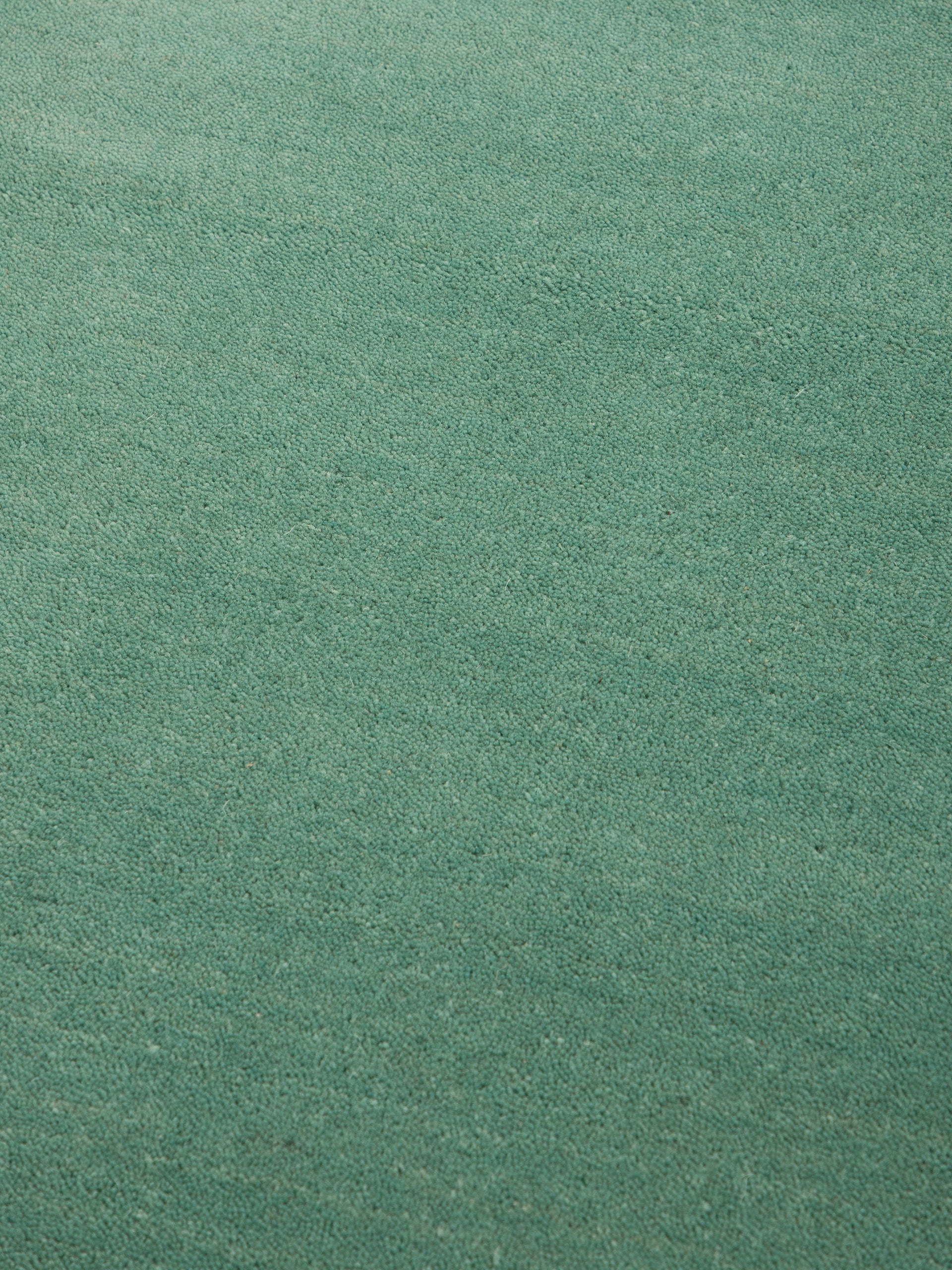 Wollteppich Gabbeh Lola Rund Türkis aus Wolle