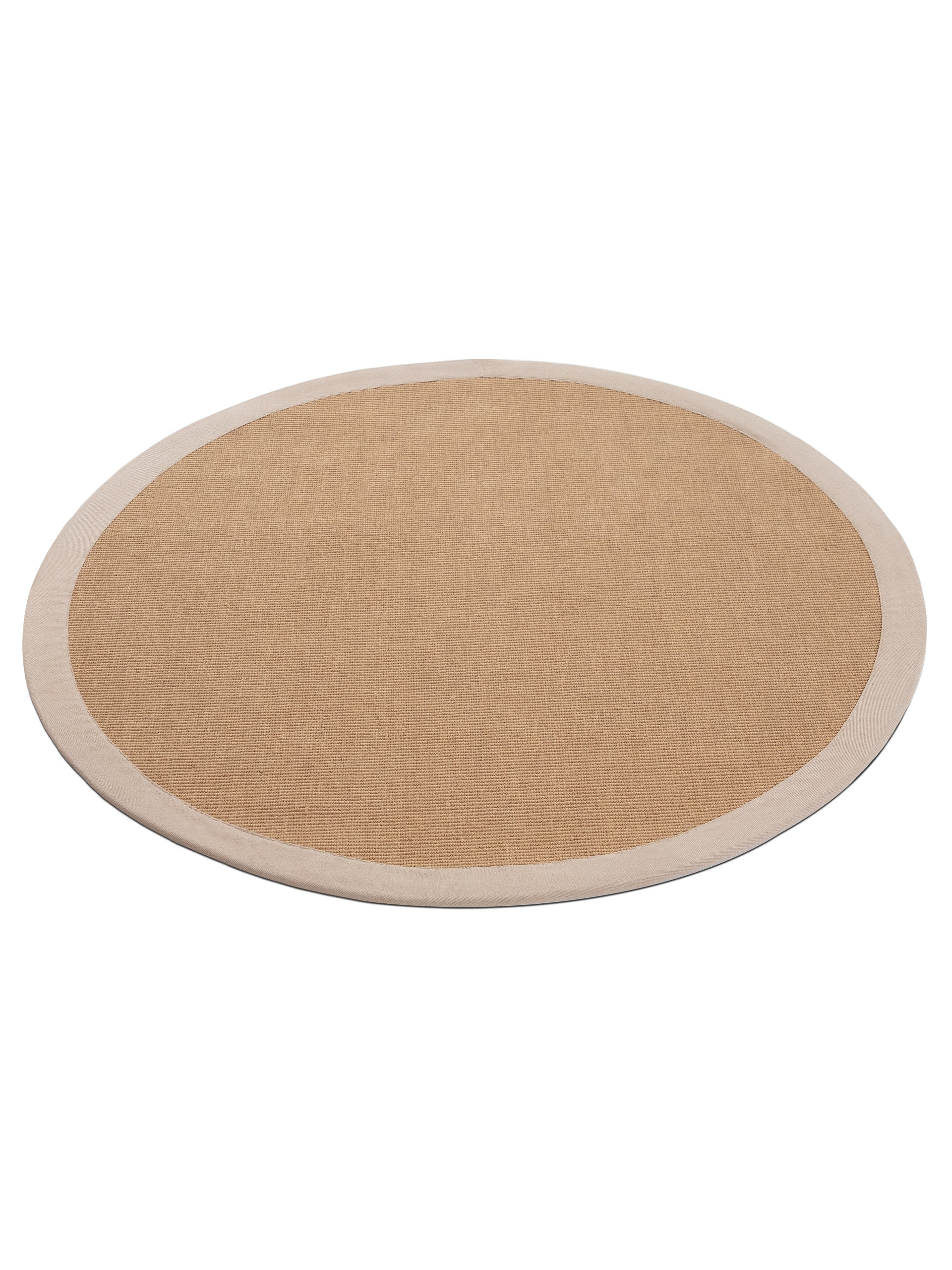 Sisalteppich Rund Beige aus Sisal/Jute