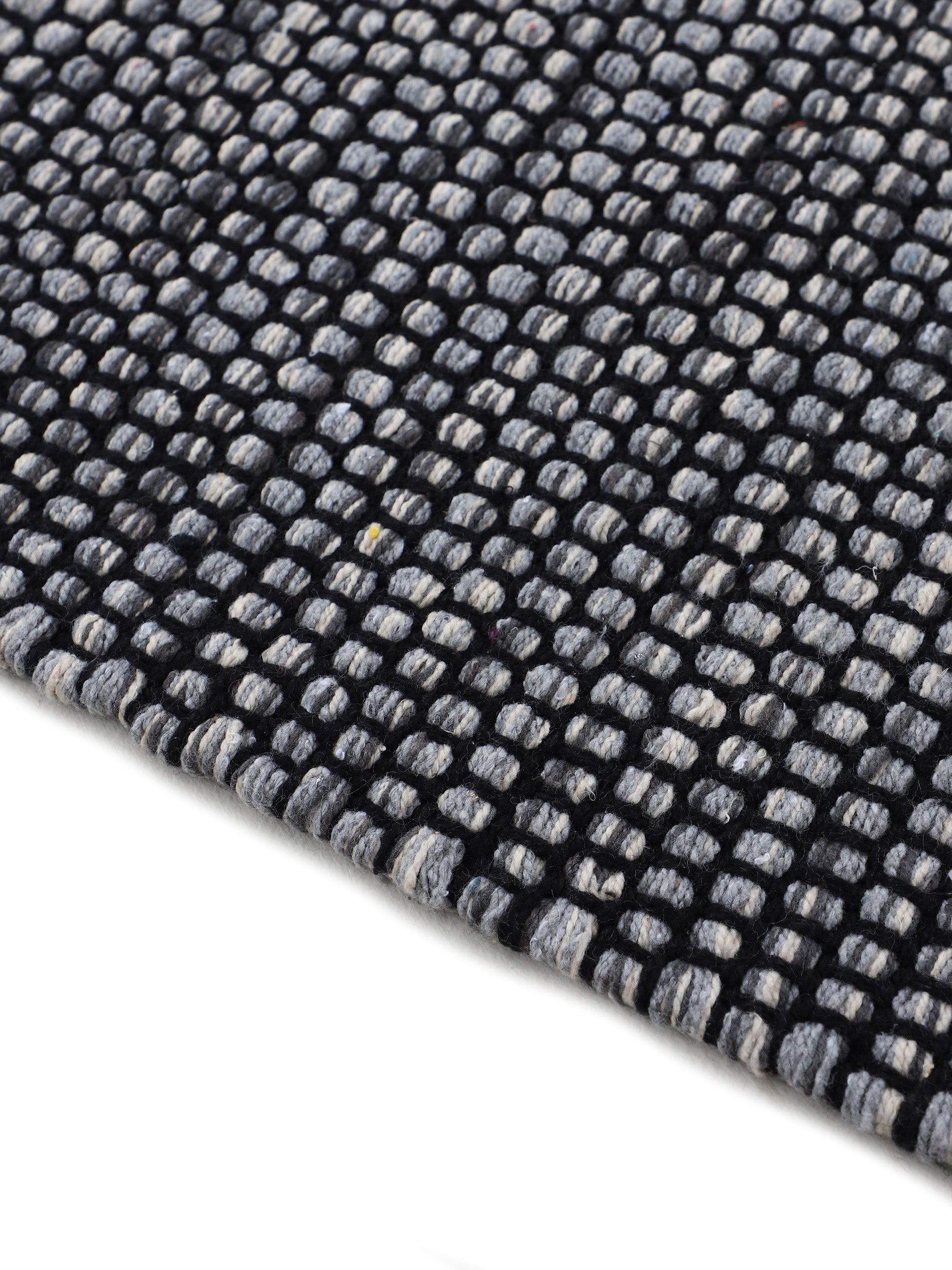 Flachgewebeteppich Kelim Mia Grau in grau aus baumwolle