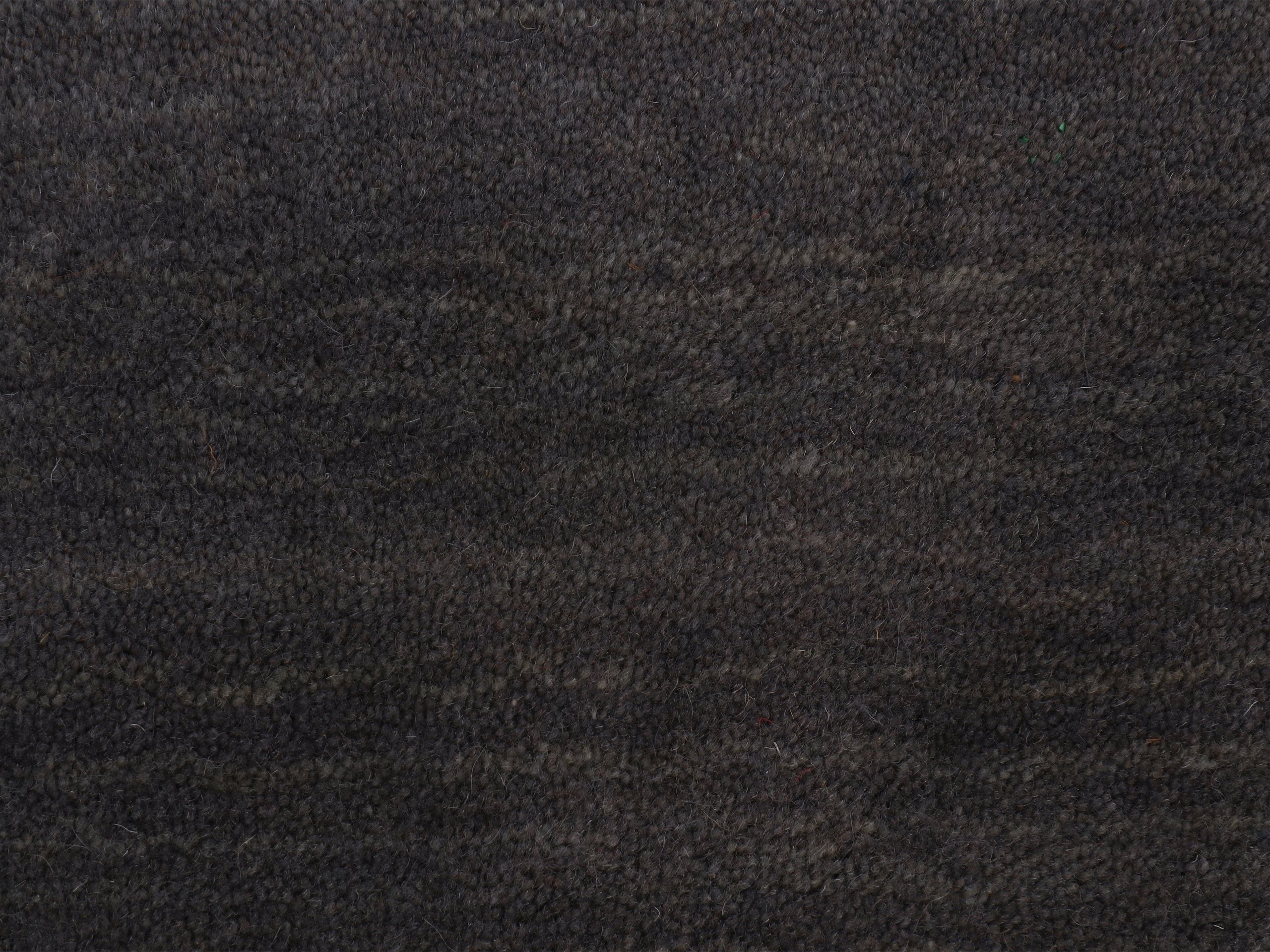 Wollteppich Gabbeh Uni Läufer Grau in grau aus wolle