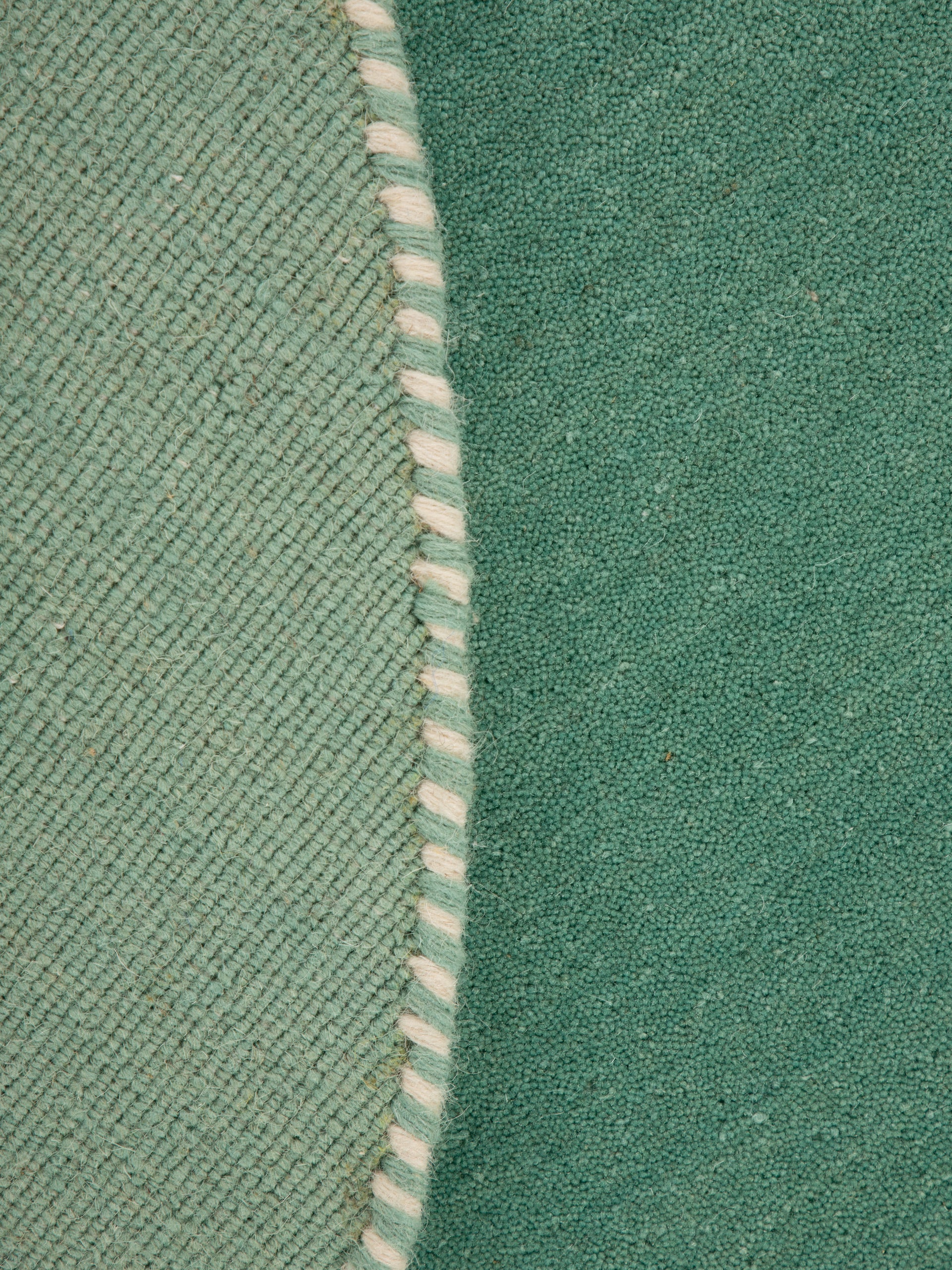 Wollteppich Gabbeh Lola Rund Türkis aus Wolle