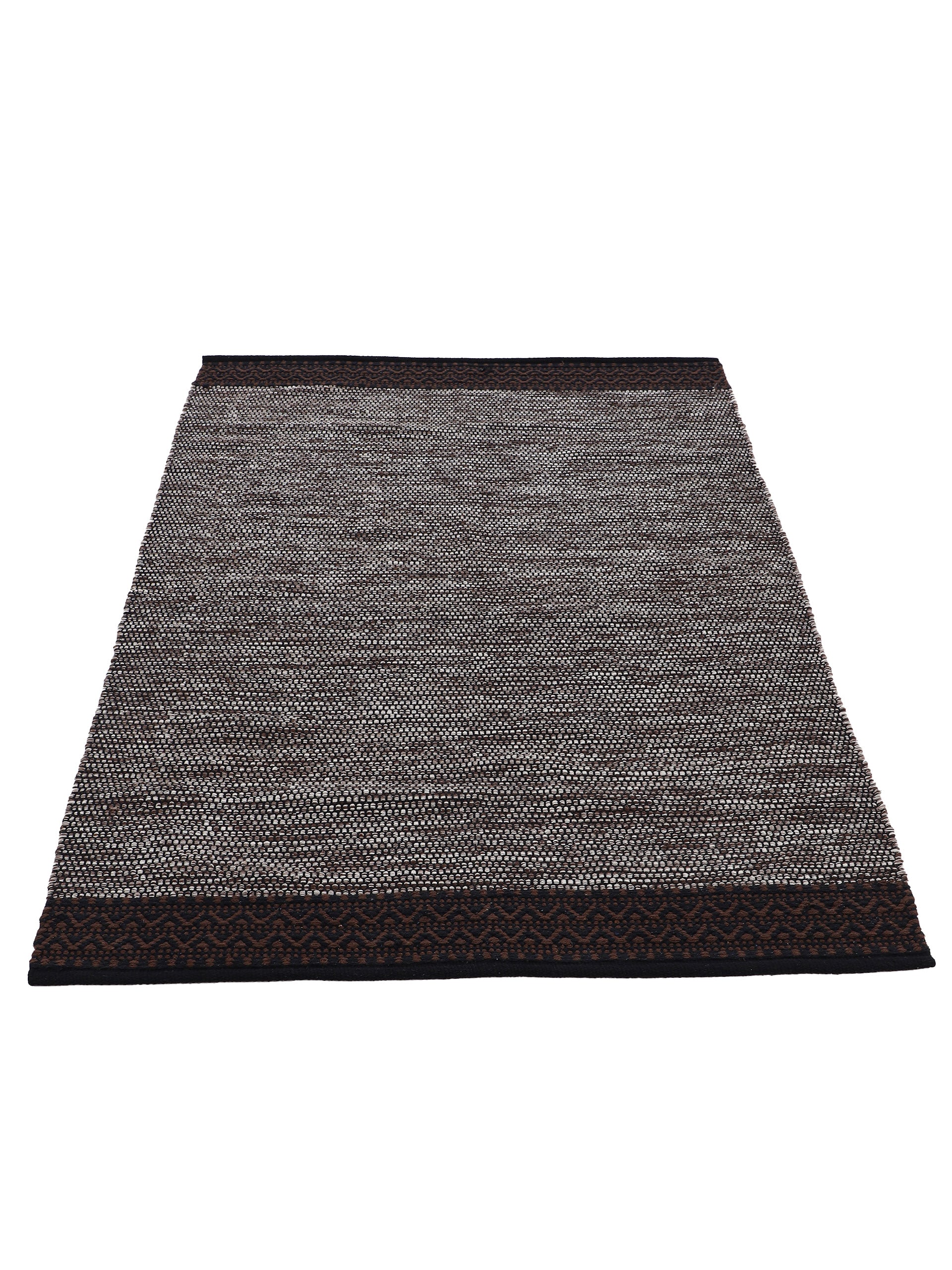 Flachgewebeteppich Kelim Mia Braun in braun aus baumwolle