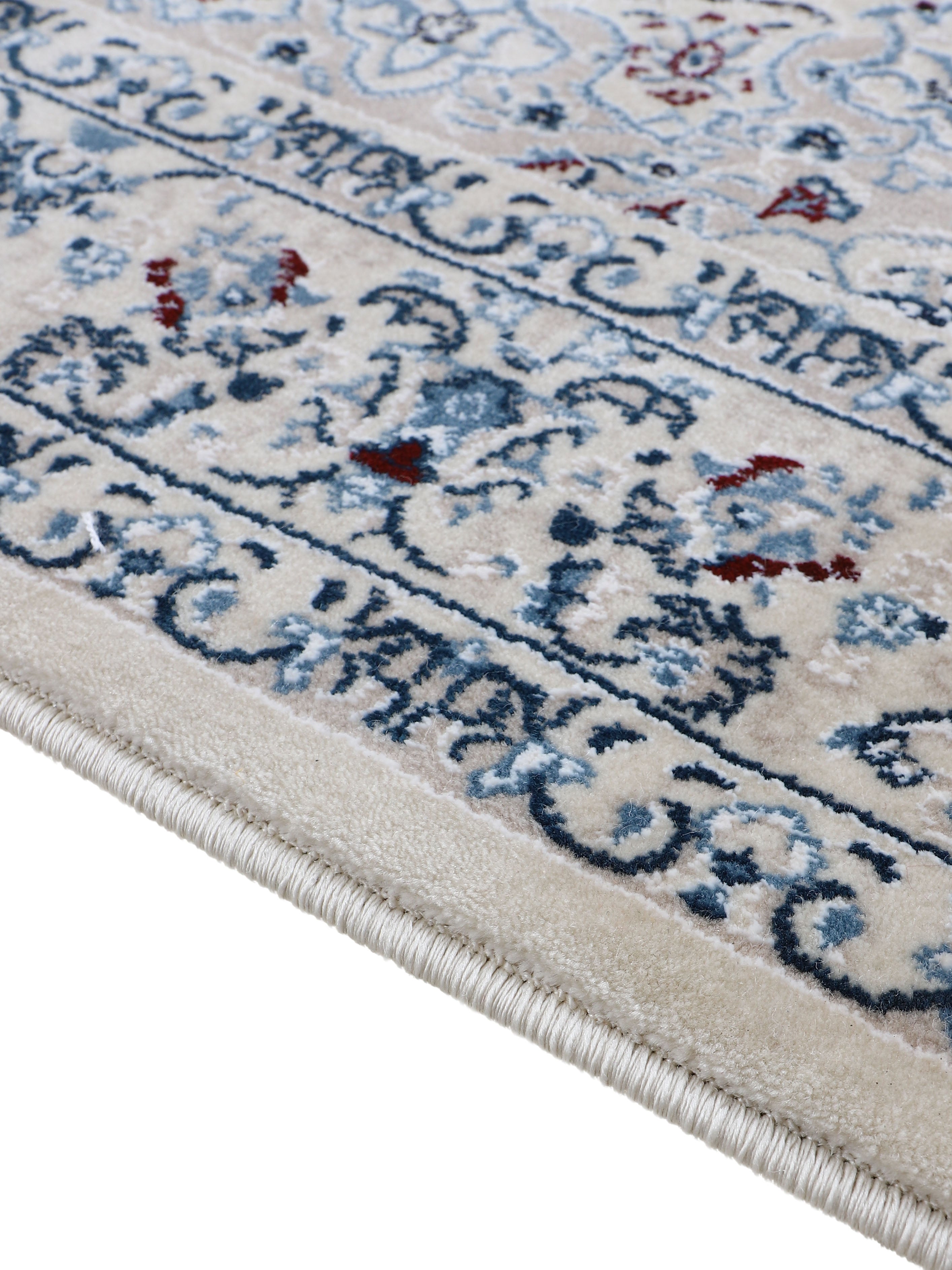 Teppich Nain Diane Creme in creme aus kunstfaser