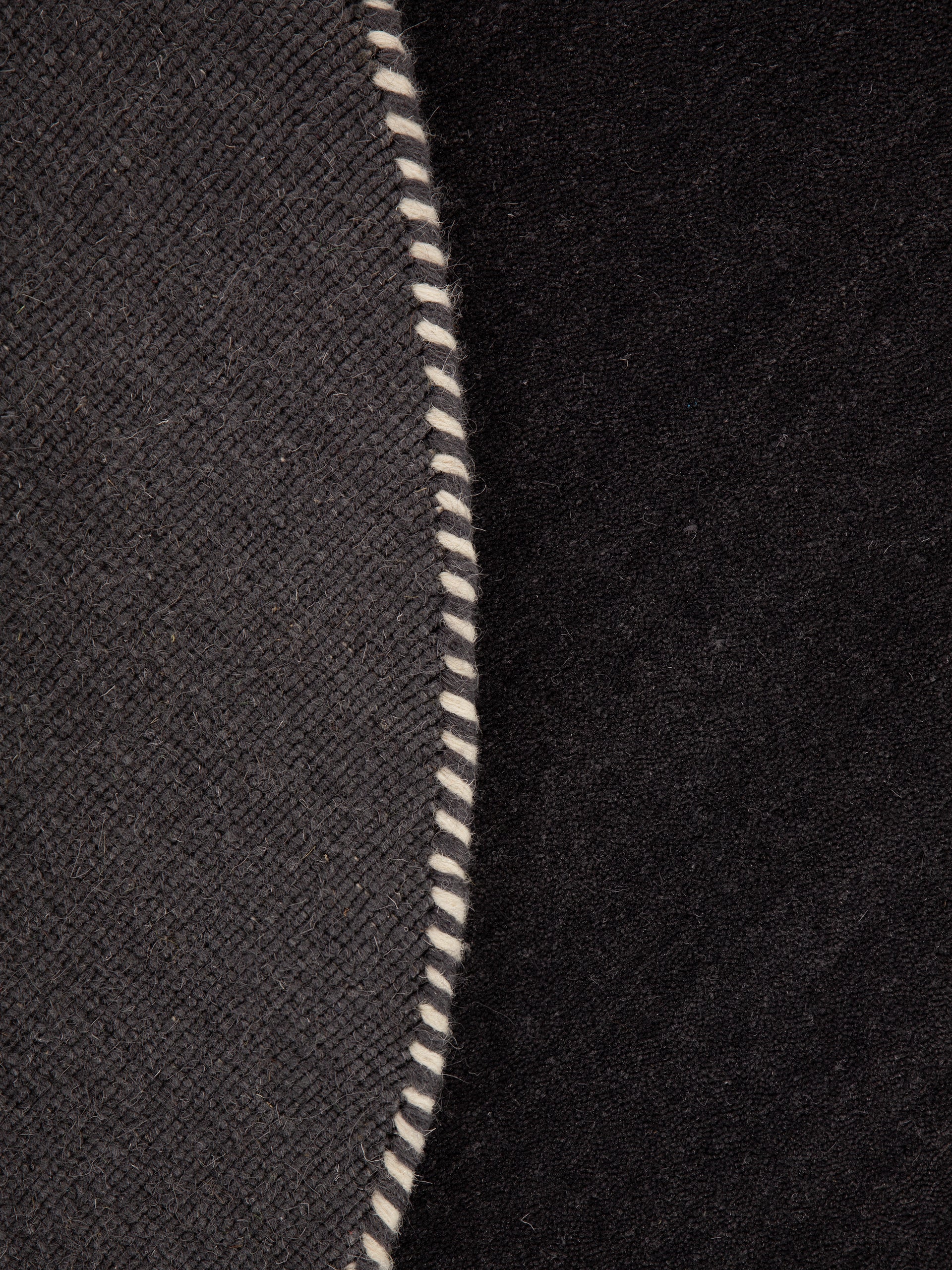 Wollteppich Gabbeh Lola Rund Dunkelgrau aus Wolle