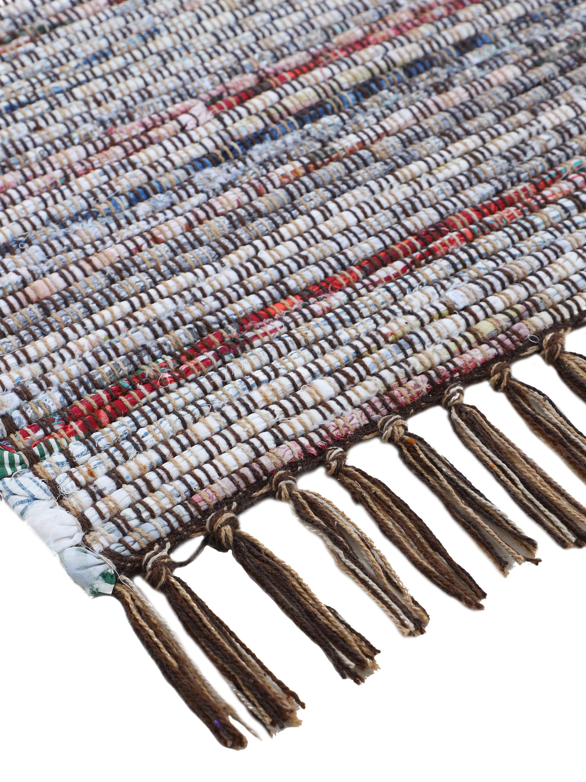 Kelim Chindi Läufer Braun in braun