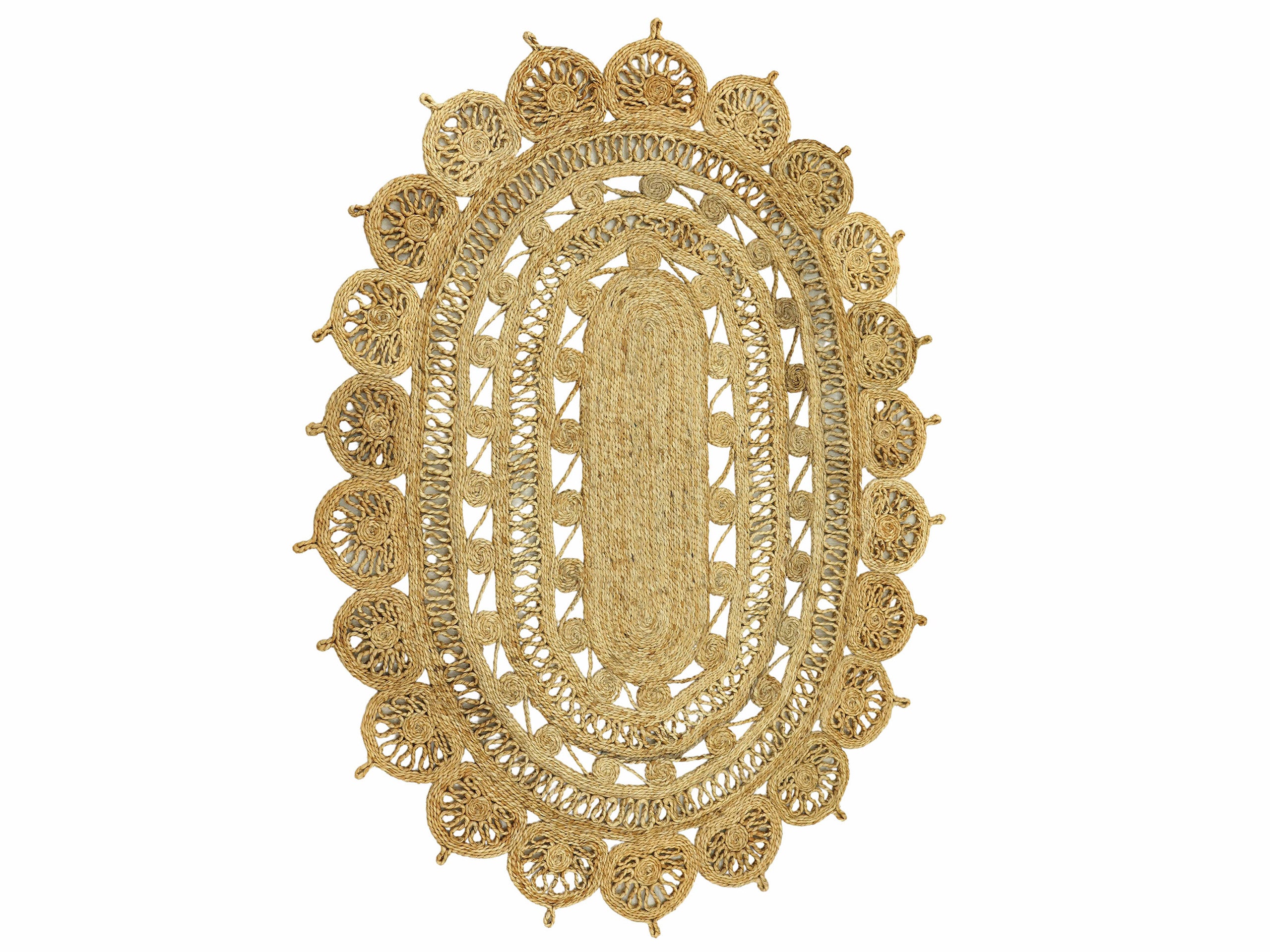 Juteteppich Cate Oval