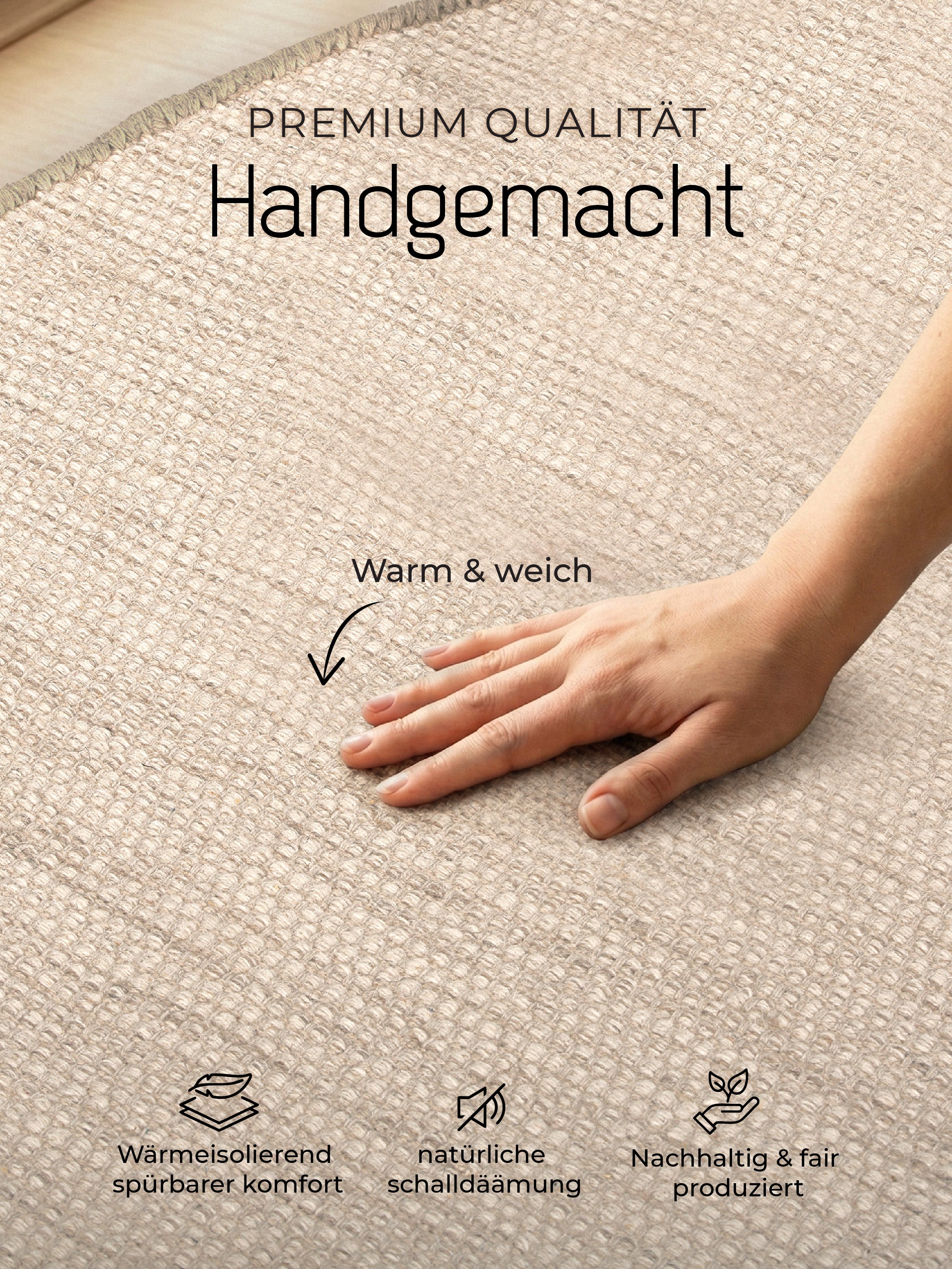 Wollteppich Lui Rund