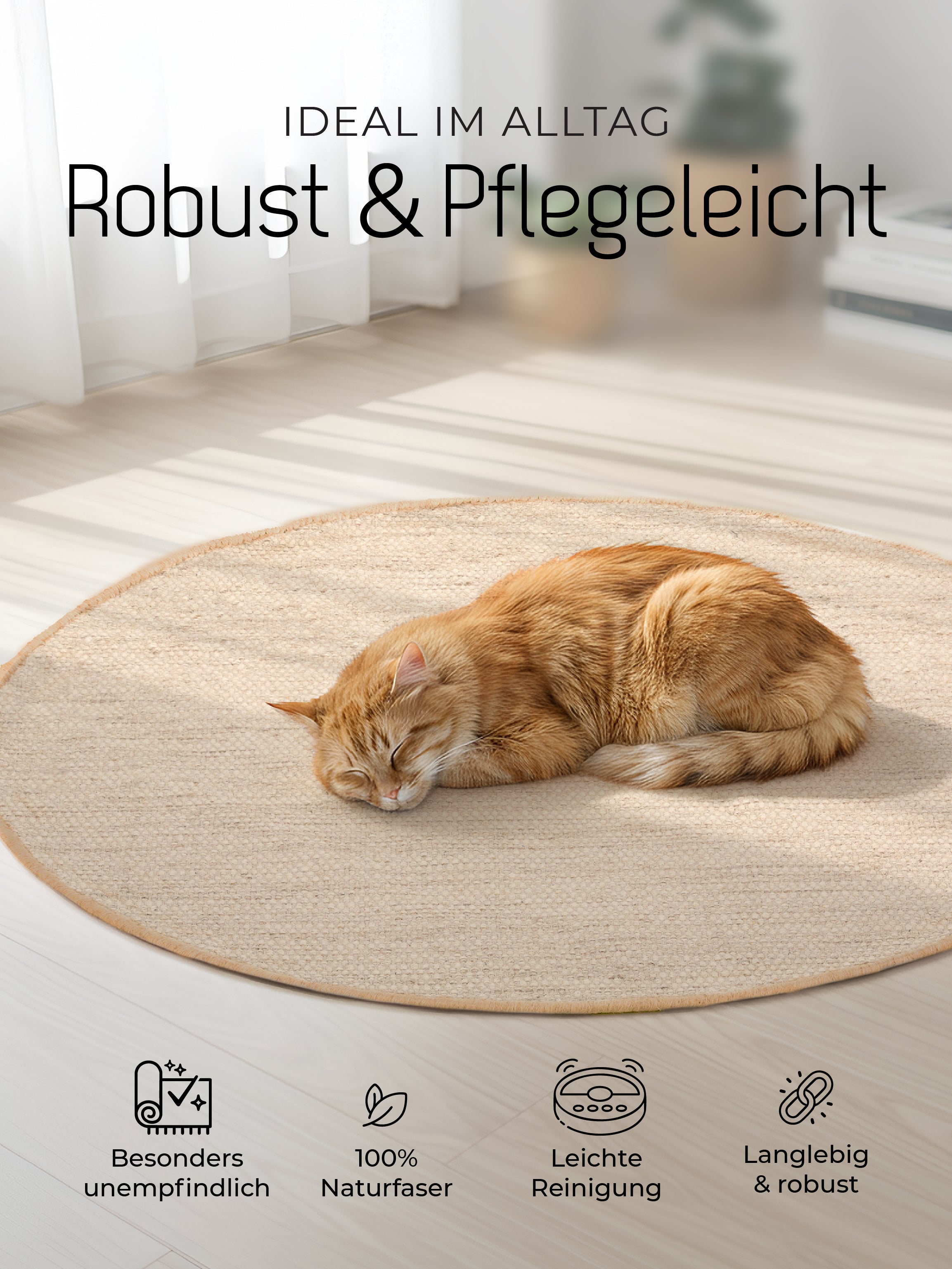 Wollteppich Lui Rund