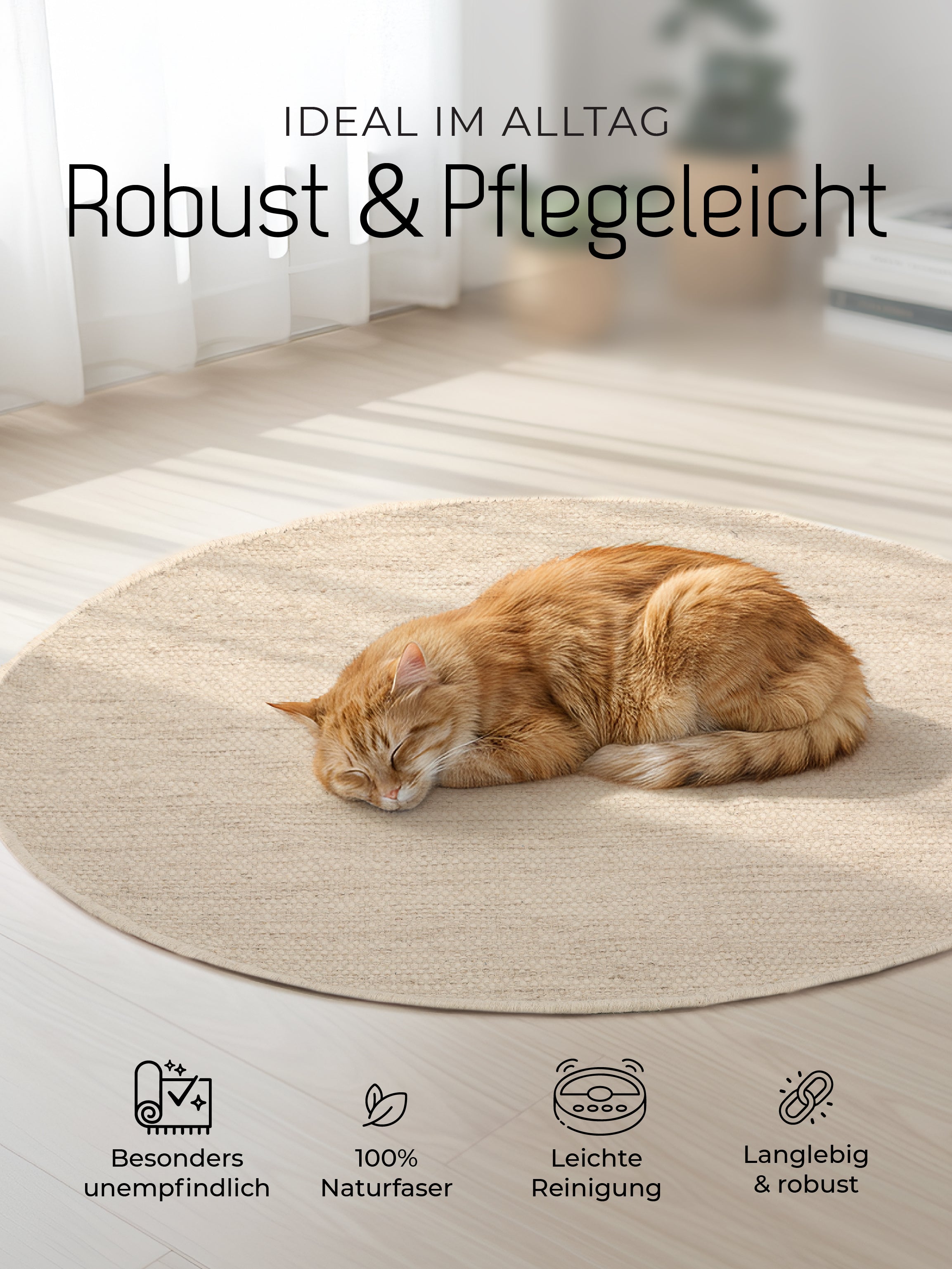 Wollteppich Lui Rund